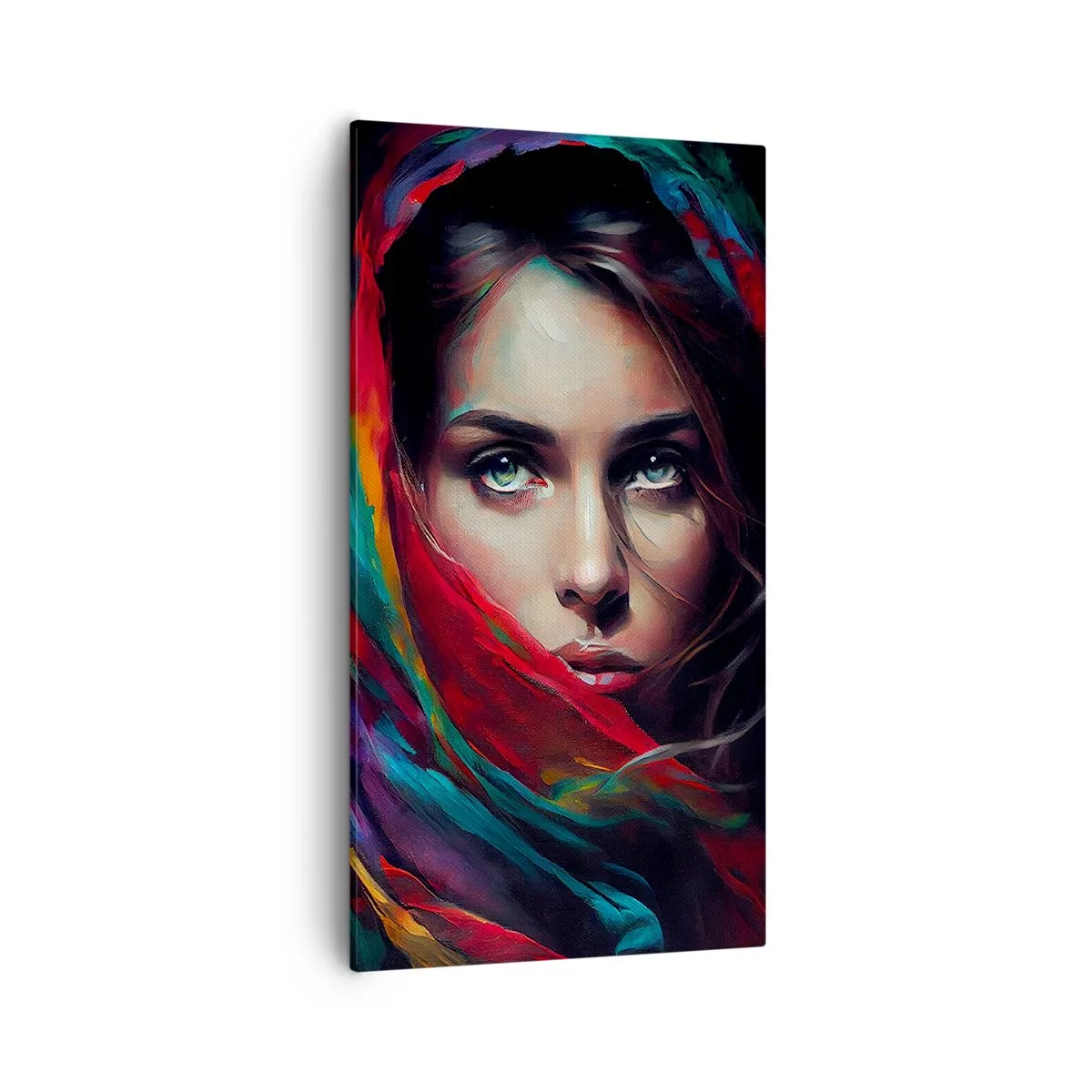 Obraz na plátně - Zelenooké tajemství - 55x100 cm