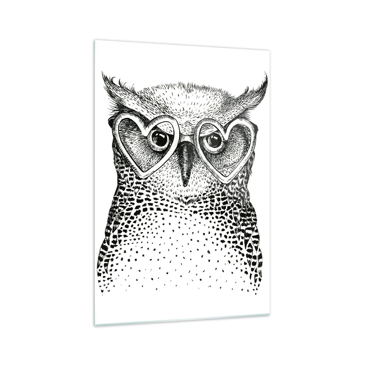 Obraz na skle - Moudře a s láskou - 70x100 cm