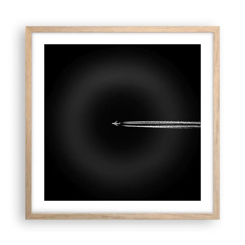 Plakát v rámu světlý dub - Do jiné dimenze - 50x50 cm
