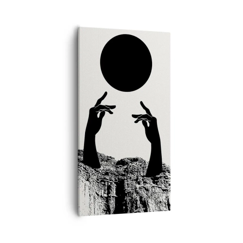 Obraz na plátně - Surrealistická kompozice: slunce a zbytek - 55x100 cm