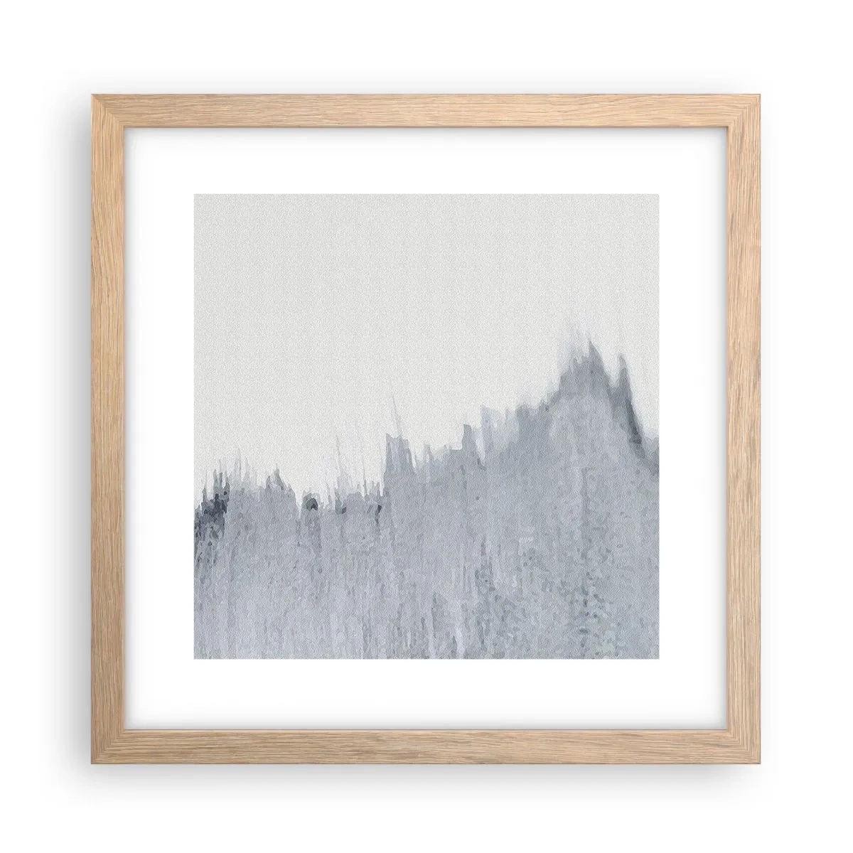 Plakát v rámu světlý dub - Tajemný záznam - 30x30 cm