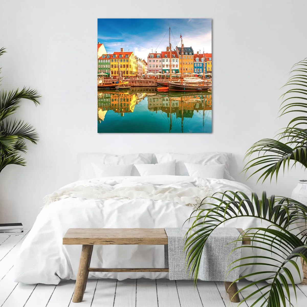 Obraz na plátně - U vody hladké jako zrcadlo - 70x70 cm