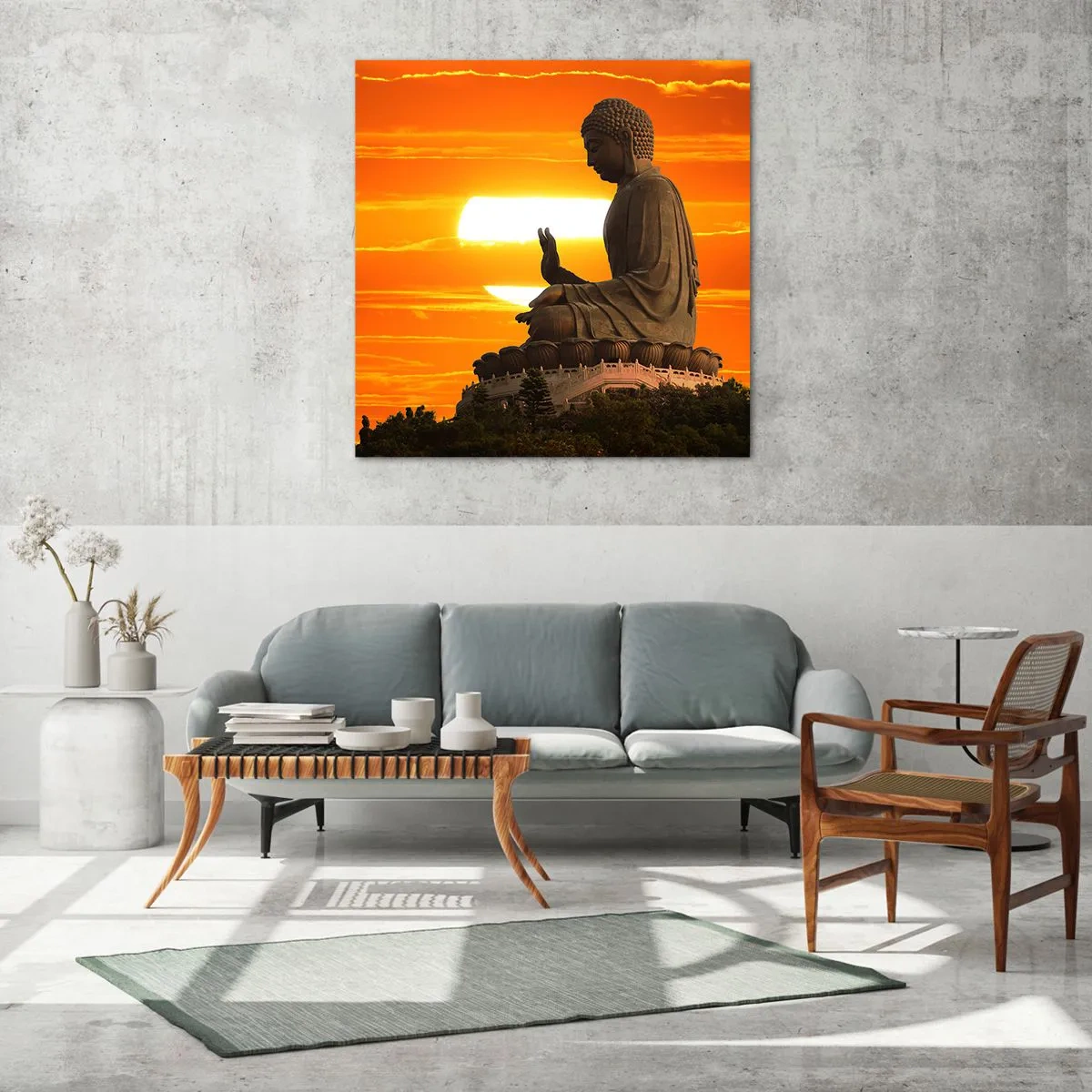 Obraz na skle - Bez strachu ze světa - 50x50 cm