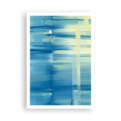 Plakát - Kompozice v tyrkysu - 70x100 cm