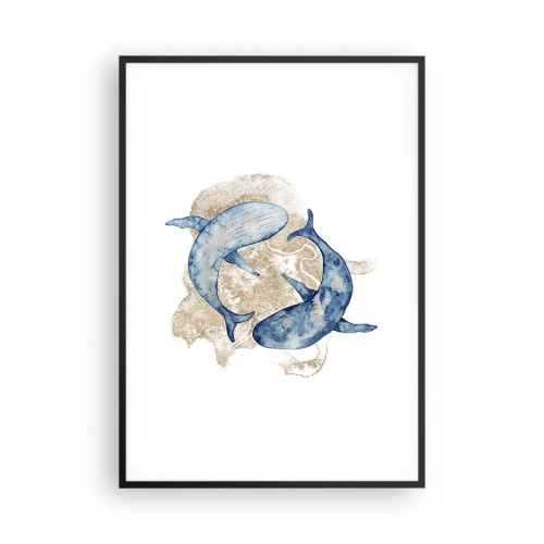 Plakát v černém rámu - Přátelství nebo láska? - 70x100 cm