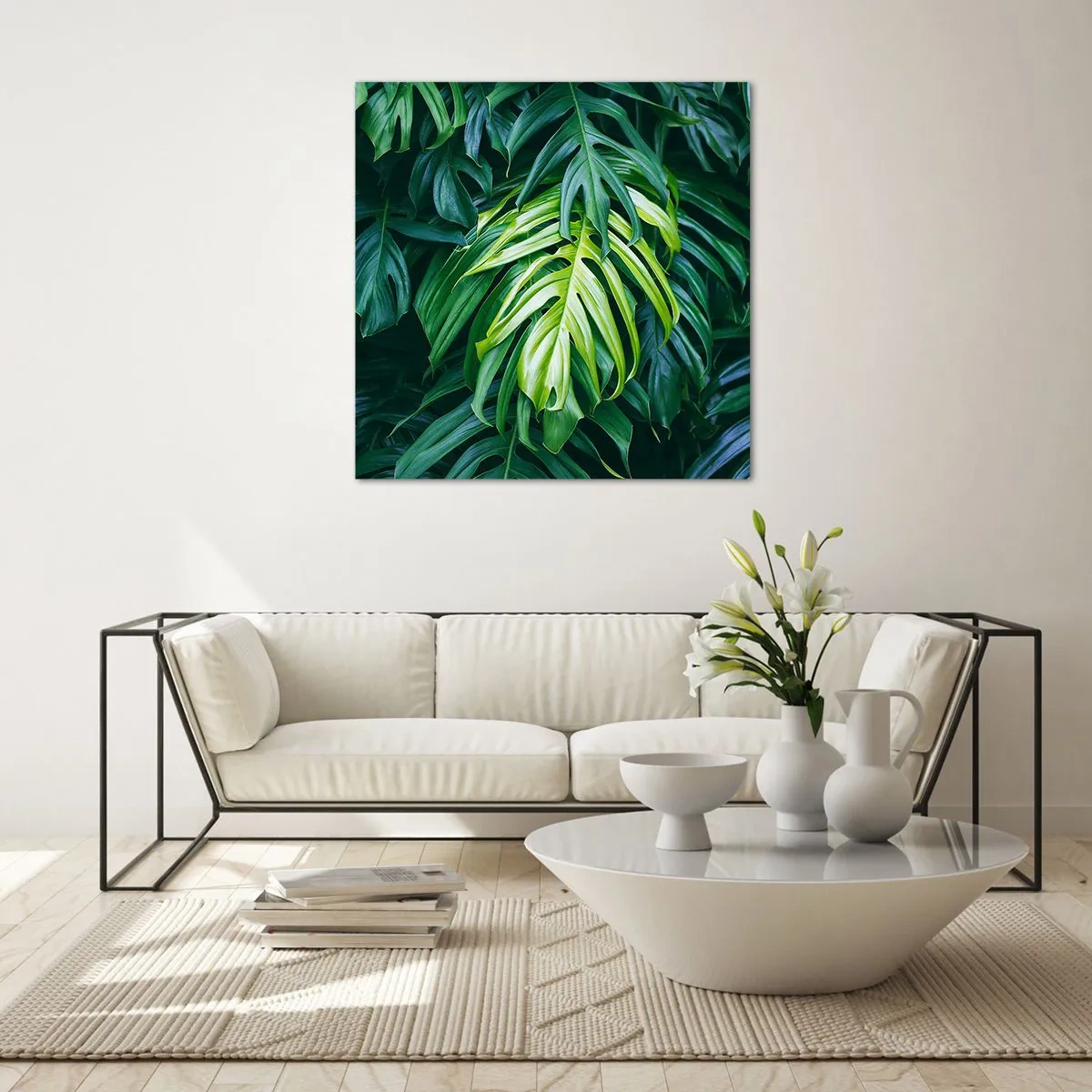 Obraz na skle - Ponořit se do svěžesti - 60x60 cm