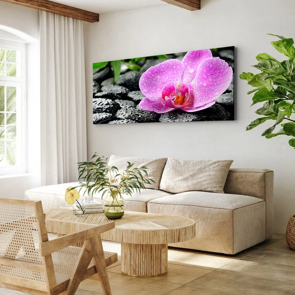 Obraz na plátně - Jako otevřené srdce - 160x50 cm