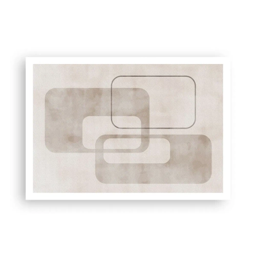 Plakát - Geometrická fuga - 100x70 cm