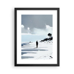 Plakát v černém rámu - O samotě - 30x40 cm