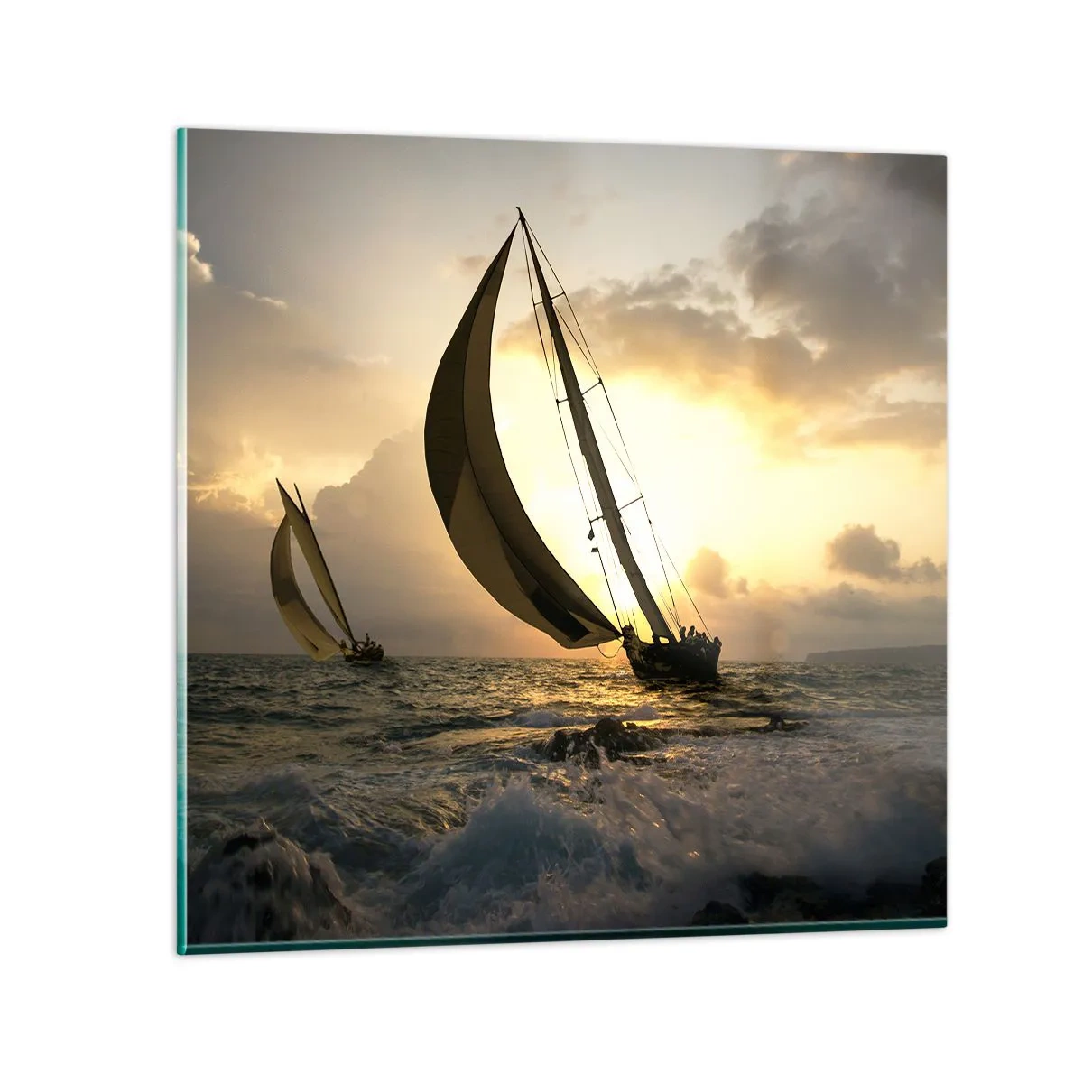 Obraz na skle - S větrem a proti větru - 60x60 cm