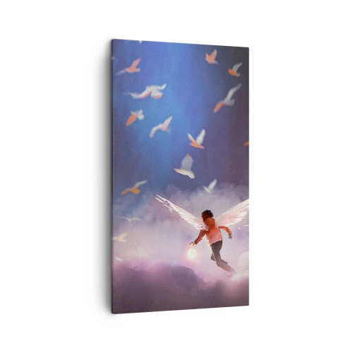 Obraz na plátně - Je třeba mít odvahu a představivost - 45x80 cm