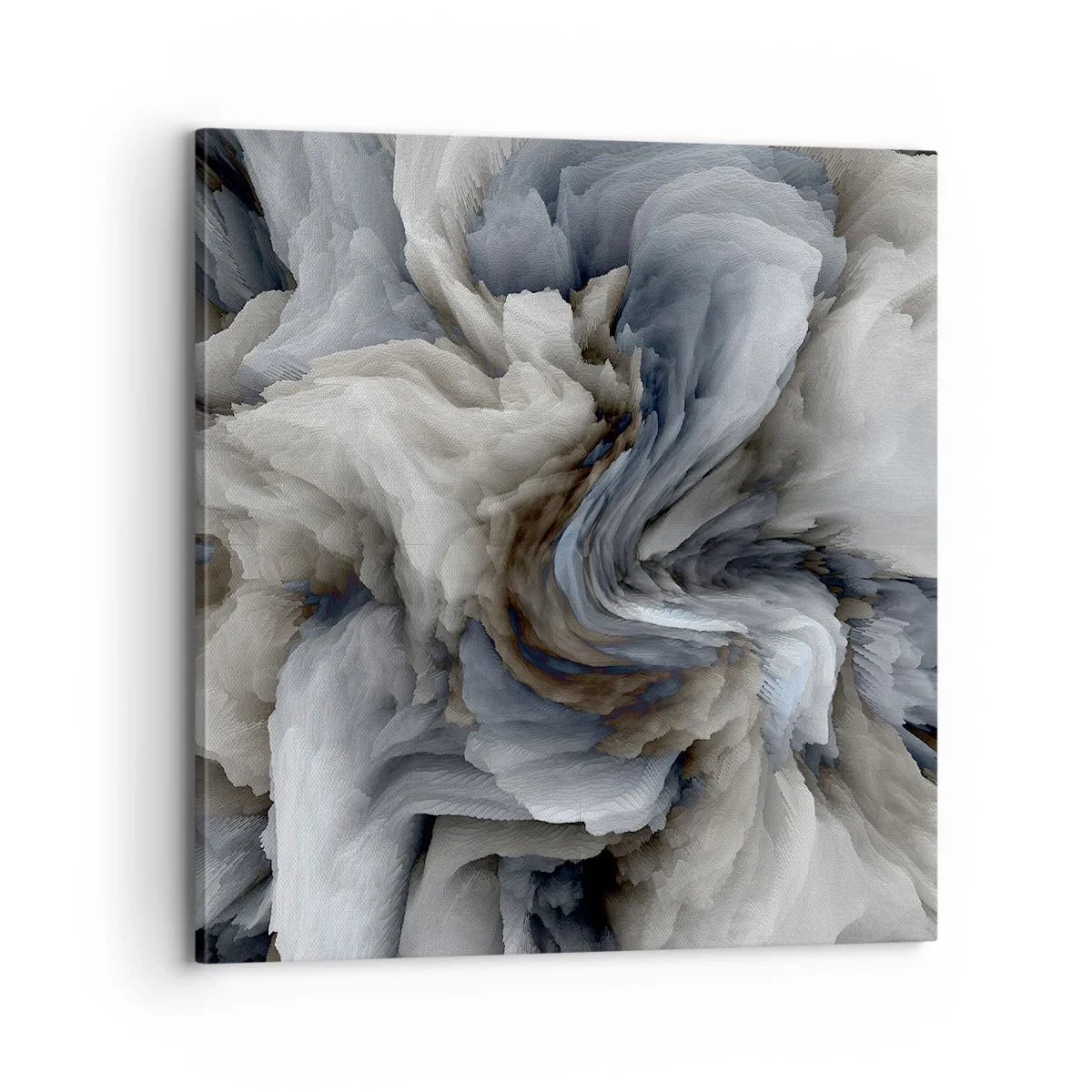 Obraz na plátně - Kámen a květ - 70x70 cm