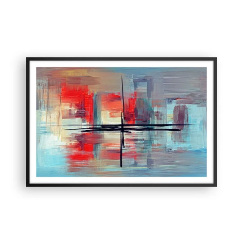 Plakát v černém rámu - Krajina v neznámé dimenzi - 91x61 cm