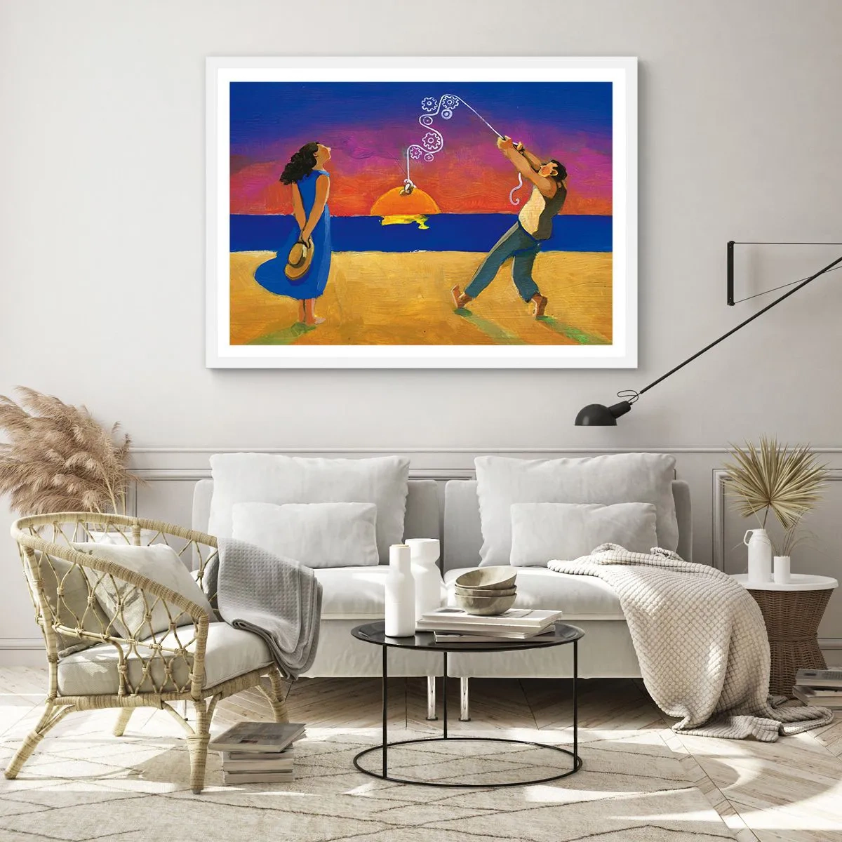 Plakát v bílém rámu - Více než hvězda z nebe - 50x40 cm