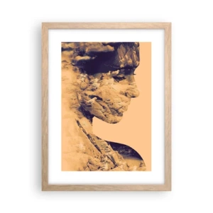 Plakát v rámu světlý dub - Krásná od přírody - 30x40 cm
