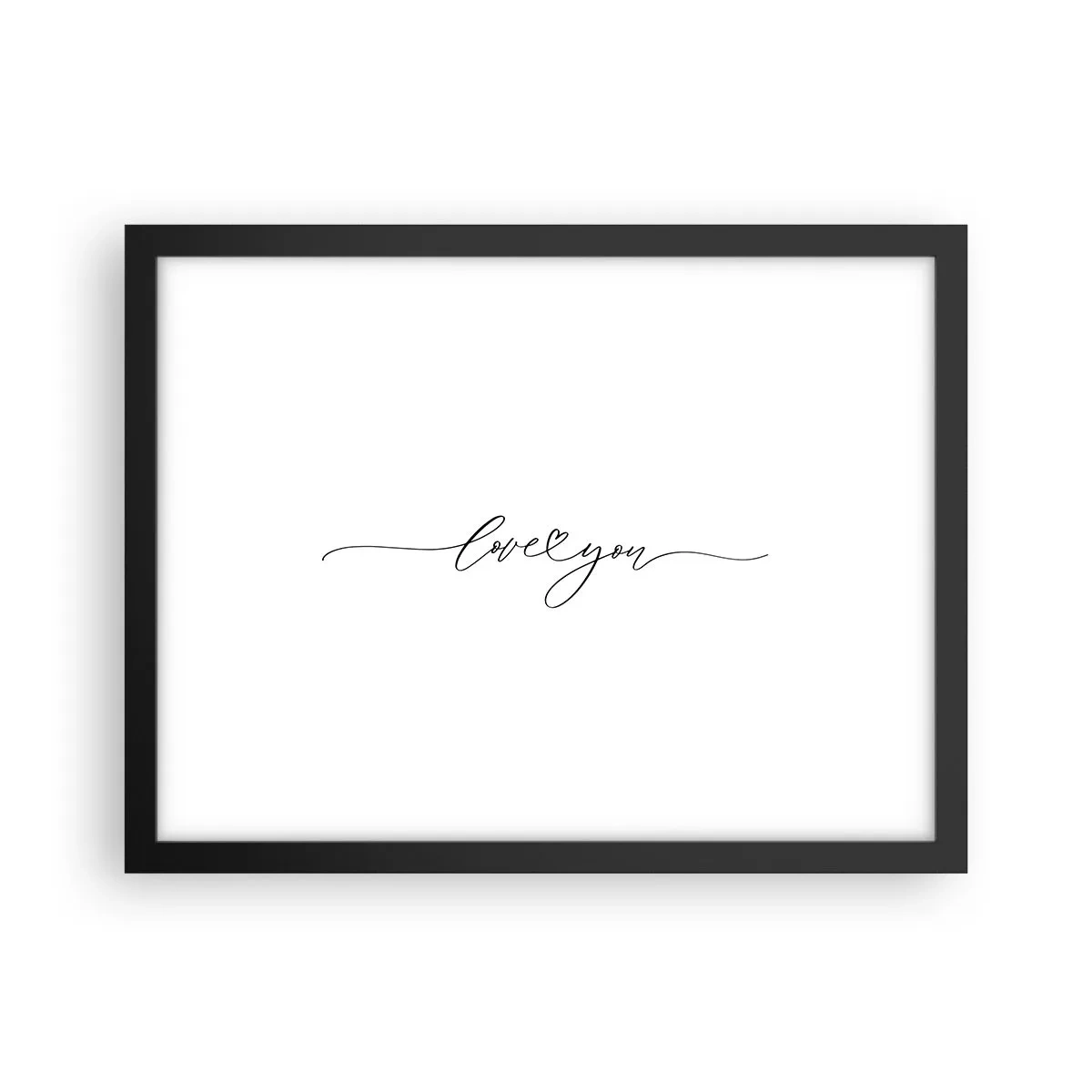 Plakát v černém rámu - Černé na bílém - 40x30 cm