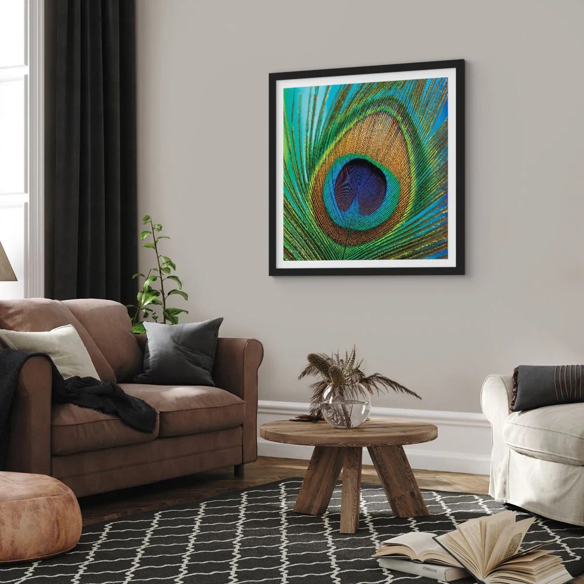Plakát v černém rámu - Tváří v tvář - 30x30 cm
