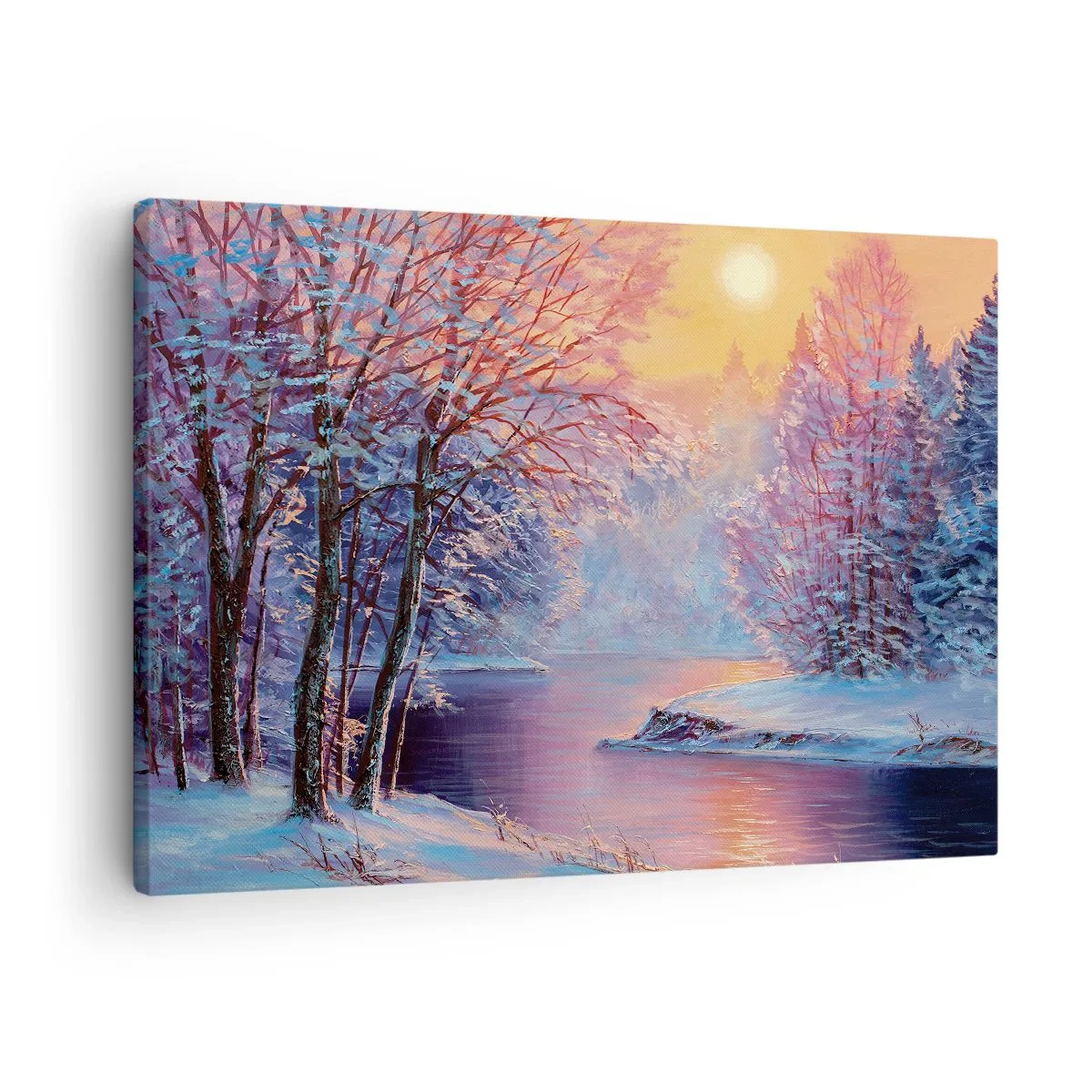 Obraz na plátně - Barvy zimy - 70x50 cm