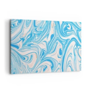 Obraz na plátně - Cákance v tyrkysu - 100x70 cm