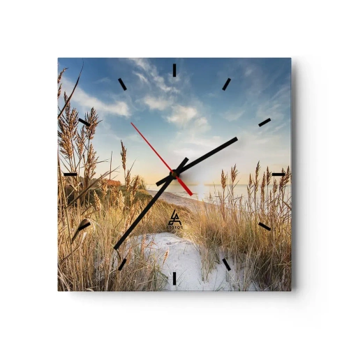 Nástěnné hodiny - Severní pláž - 30x30 cm