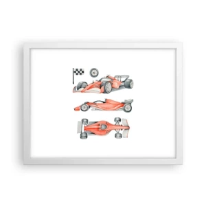 Plakát v bílém rámu - Dohnat sen - 40x30 cm