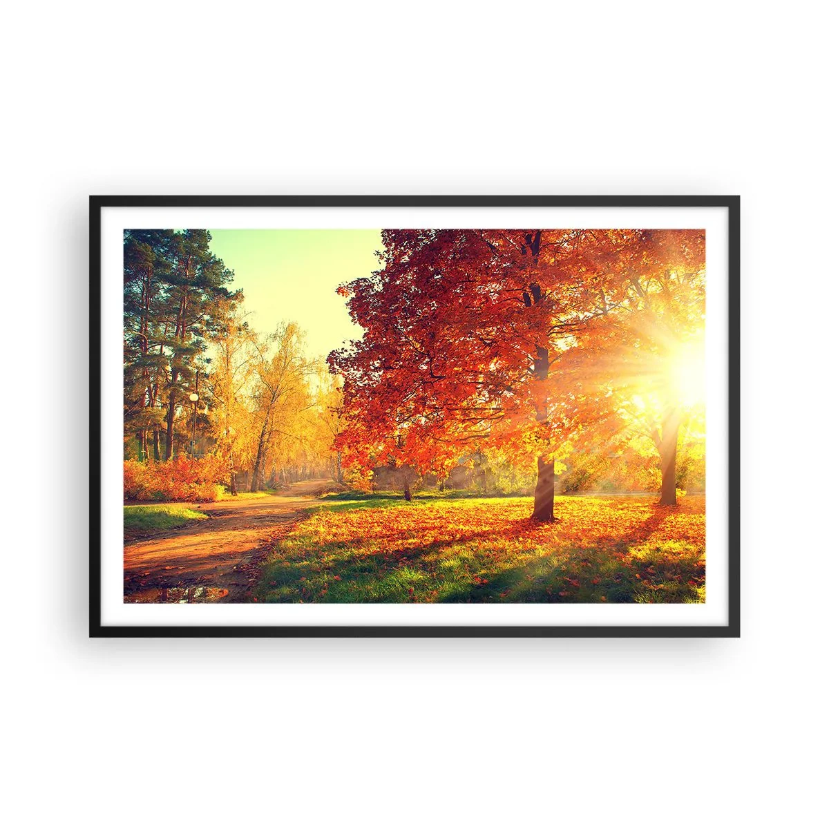 Plakát v černém rámu - Rudé je krásné - 91x61 cm