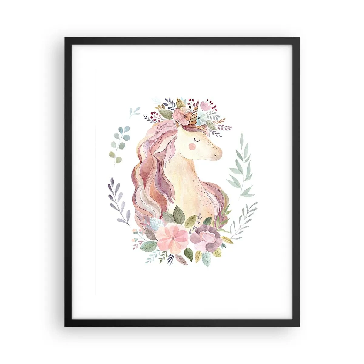 Plakát v černém rámu - Pozvánka do říše pohádek - 40x50 cm