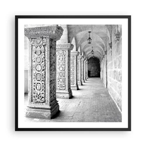 Plakát v černém rámu - Kam...? - 60x60 cm