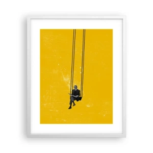 Plakát v bílém rámu - Den jako každý jiný - 40x50 cm