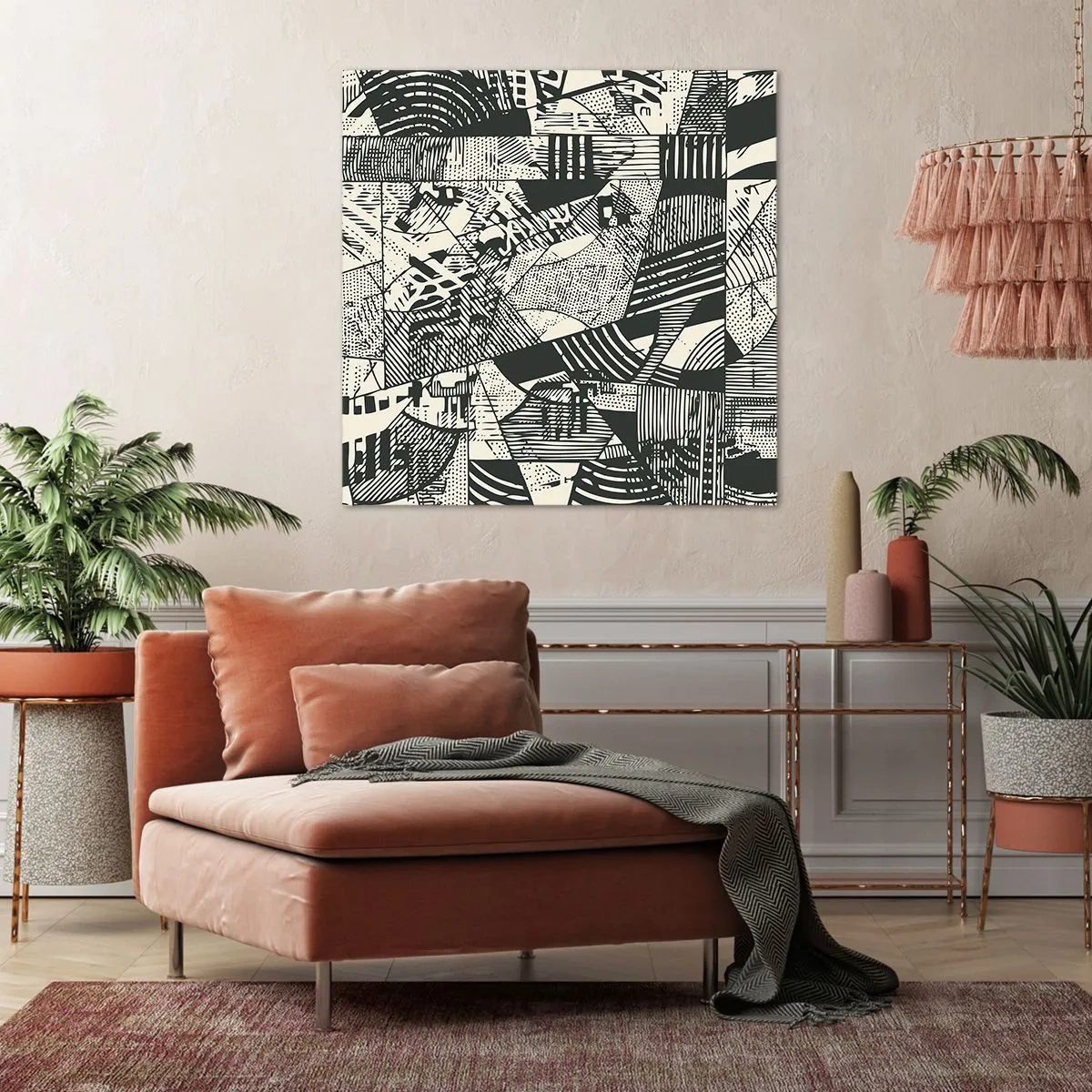 Obraz na plátně - Dynamika současnosti - 40x40 cm