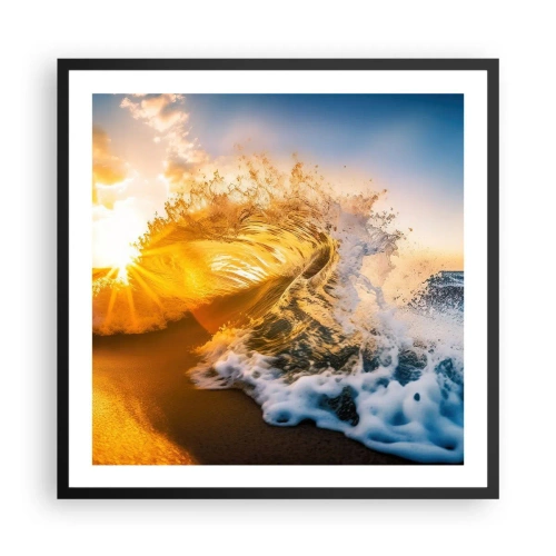 Plakát v černém rámu - Hra v písku - 60x60 cm