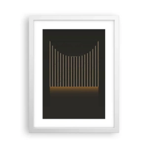 Plakát v bílém rámu - Prozkoumat temnotu - 30x40 cm