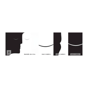 Vzor Fototapety Samolepicí Deluxe Sticker - Jednota protikladů - Lidé, Pár, Kus - 100x30 cm