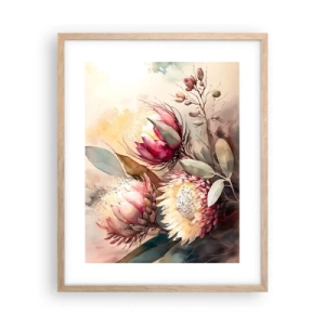 Plakát v rámu světlý dub - Z profilu a en face - 40x50 cm