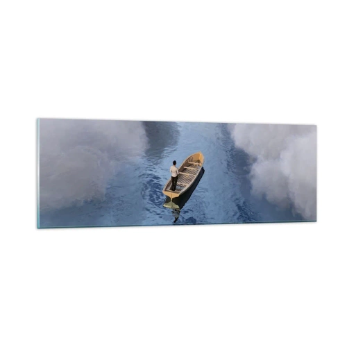 Obraz na skle - Život – cesta – nejistota - 90x30 cm