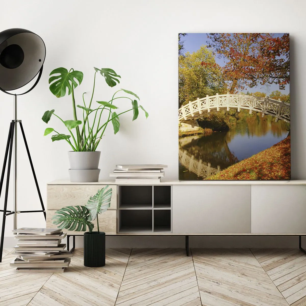 Obraz na plátně - Na bílém můstku vzdechů - 70x100 cm