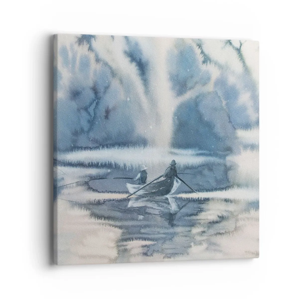 Obraz na plátně - Rybáři ve svém ráji - 40x40 cm