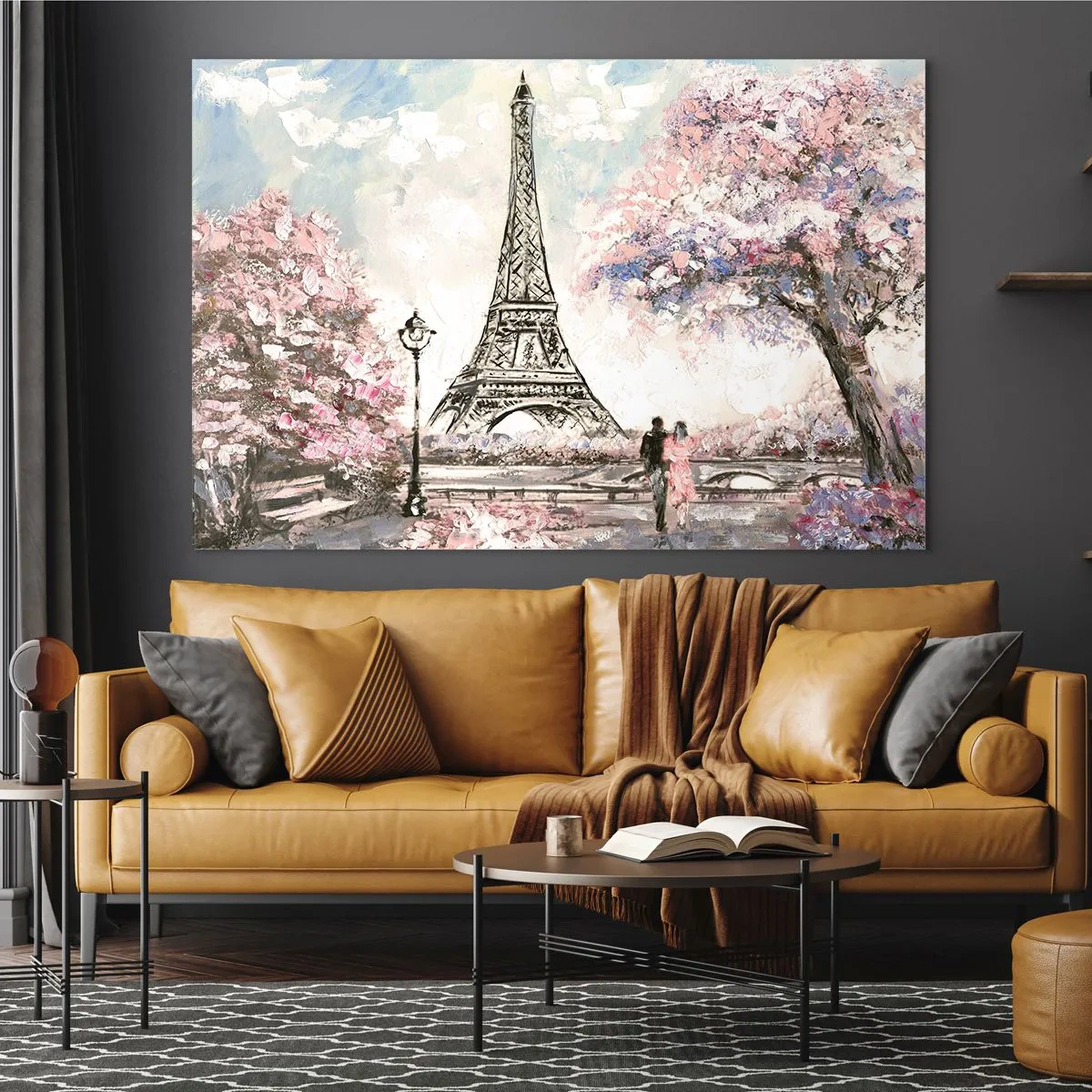 Obraz na skle - Dubnová procházka Paříží - 120x80 cm