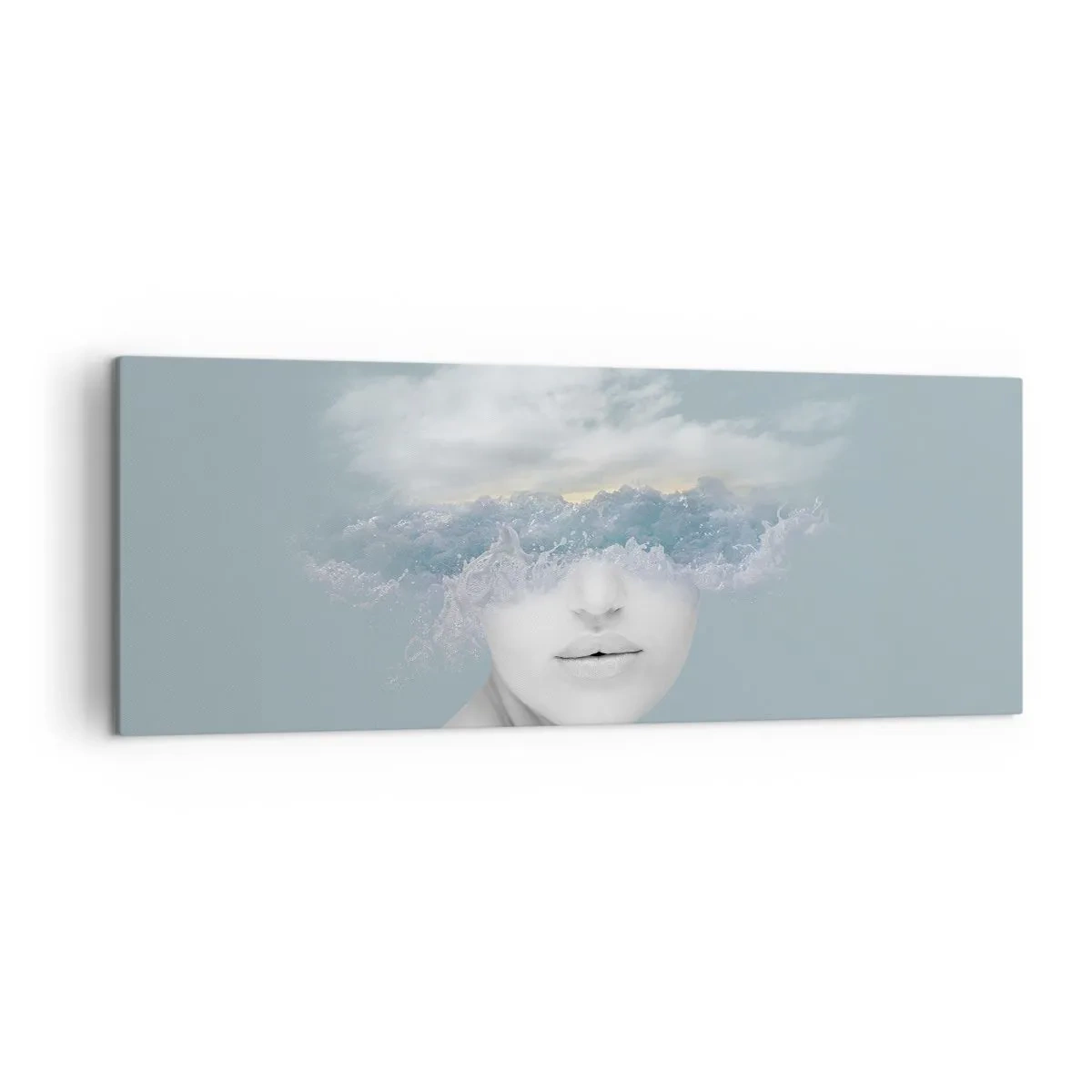Obraz na plátně - S hlavou v oblacích - 140x50 cm