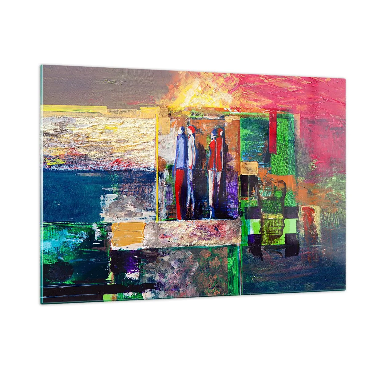 Obraz na skle - Vztahy a emoce - 120x80 cm