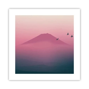 Plakát - Poutníci nad oblaky - 40x40 cm