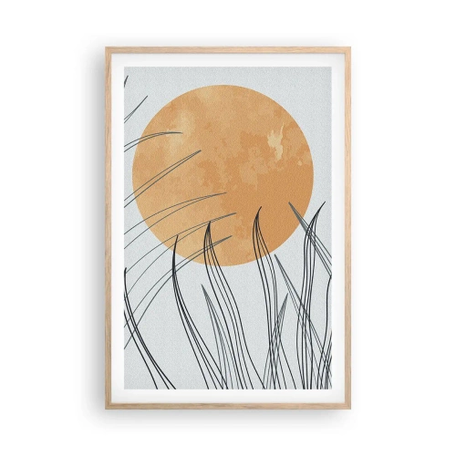 Plakát v rámu světlý dub - Vždy ke slunci - 61x91 cm