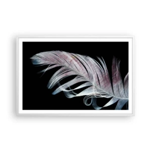 Plakát v bílém rámu - Přemýšlejte o dotyku - 91x61 cm