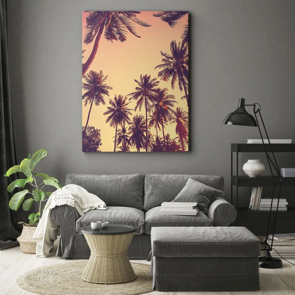 Obraz na plátně - Tropická variace - 45x80 cm
