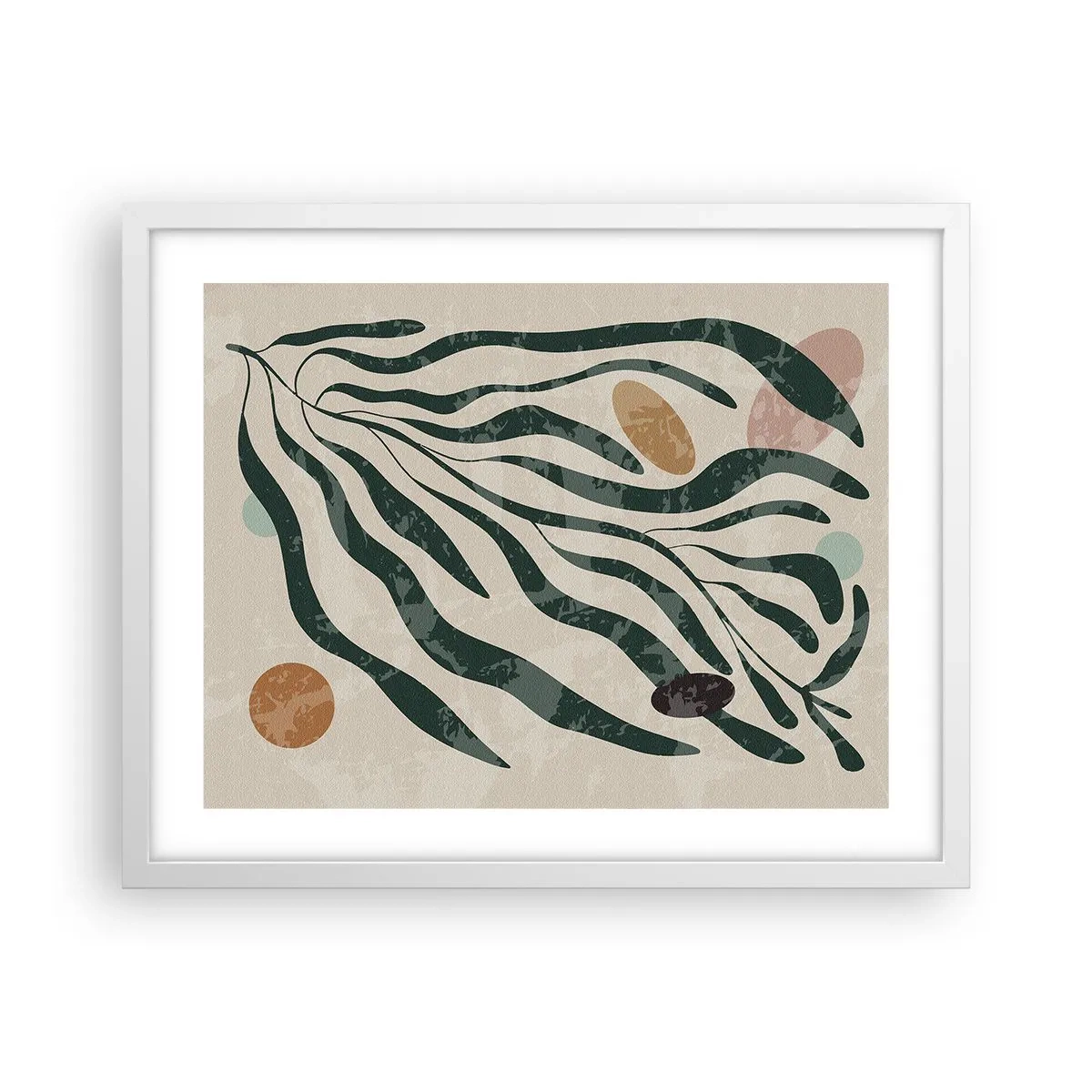 Plakát v bílém rámu - Uprostřed zeleně - 50x40 cm