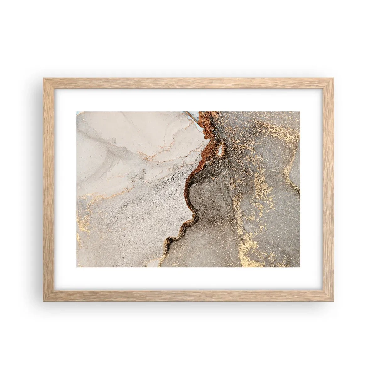 Plakát v rámu světlý dub - Na hranici barev - 40x30 cm