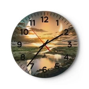 Nástěnné hodiny - Někde ve vzdálené galaxii - 40x40 cm