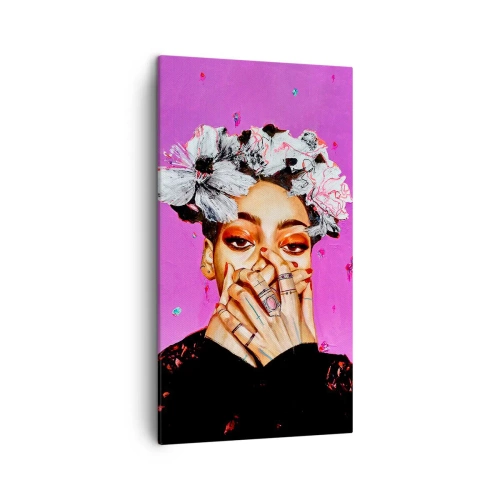 Obraz na plátně - Trochu bláznivá - 45x80 cm