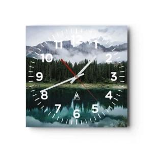 Nástěnné hodiny - Tiše, tiše, neprobuďme spící vodu…. - 30x30 cm