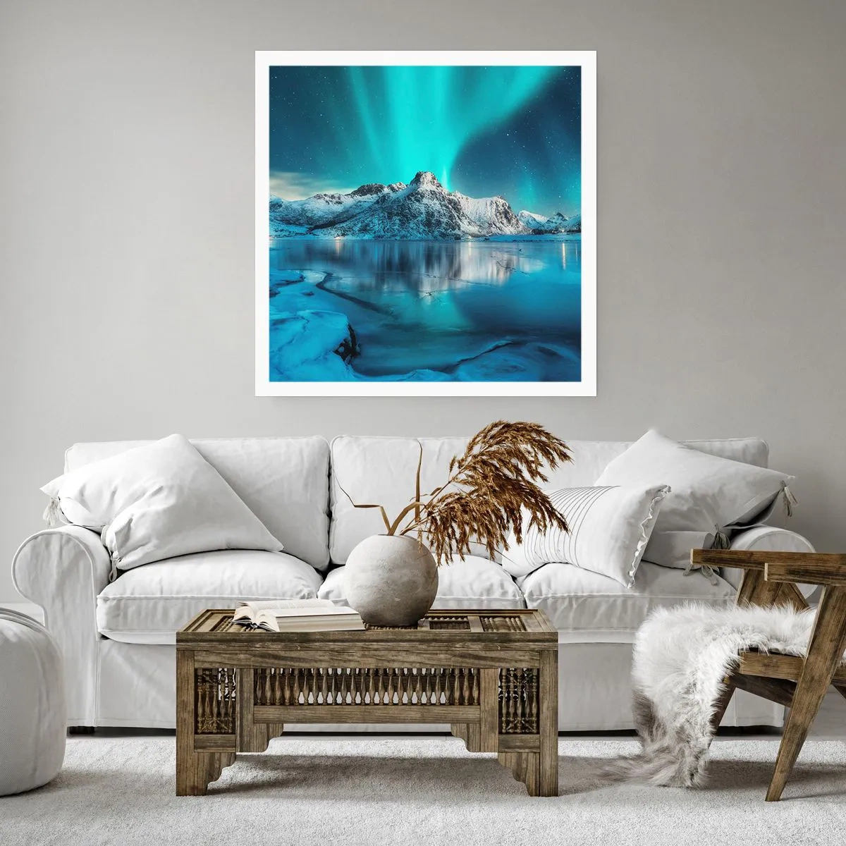 Plakát - Noc plná světla - 50x50 cm